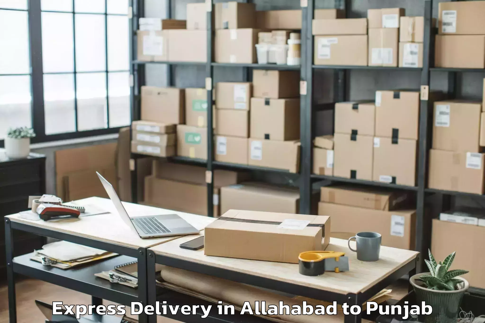 Leading Allahabad to Dasua Express Delivery Provider